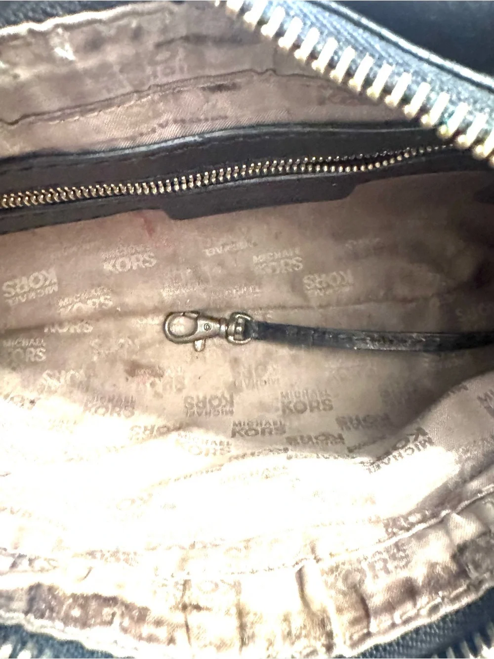 Vintage Y2K Michael Kors Black Pebbled Leather Braided Handle Shoulder Bag